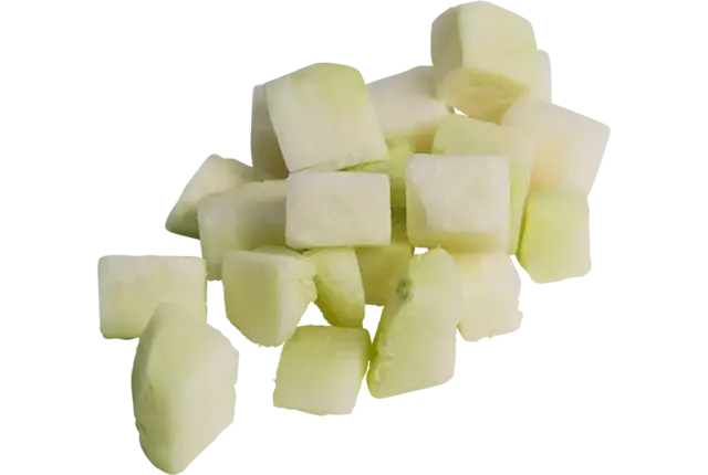 Koolrabi brunoise 20mm zak 1kg kist 8 stuks